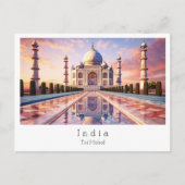 Taj Mahal Agra，インド ポストカード (正面)