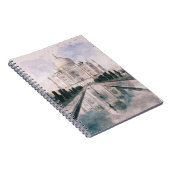 Taj Mahal, Agra, India Notebook - エレガント Travel ノートブック (右側)