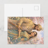 Taj Mahal Frühlingszauber ポストカード (正面/裏面)