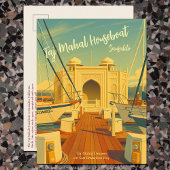 Taj Mahal Housboat, Sausalito, California Travel ポストカード