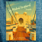 Taj Mahal Housboat, Sausalito, California Travel ポストカード