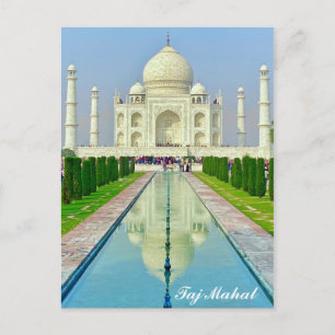 Taj Mahal India旅行写真 ポストカード