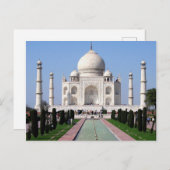 Taj Mahal, India "Crown of the Palace" ポストカード (正面/裏面)