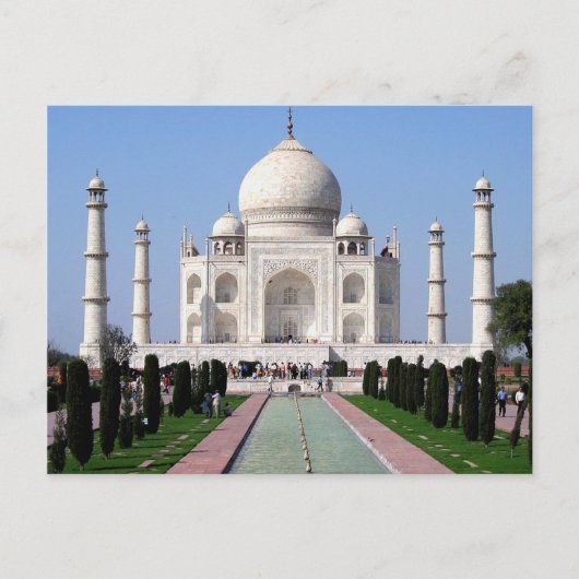 Taj Mahal, India "Crown of the Palace" ポストカード (正面)