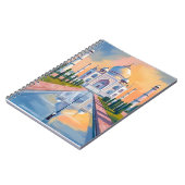 Taj Mahal India Travel Painting ノートブック (左側)