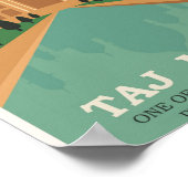 Taj Mahal - India Travel Poster ポスター (角)