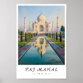 Taj Mahal India Wall Art, Agra Landmark ポスター (正面)