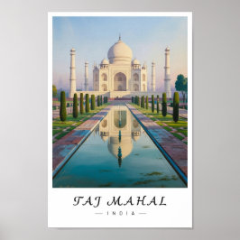 Taj Mahal India Wall Art, Agra Landmark ポスター