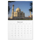 taj mahal large 2025 カレンダー (3月 2027)