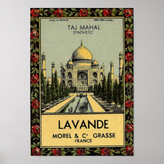 Taj Mahal Lavande Poster ポスター
