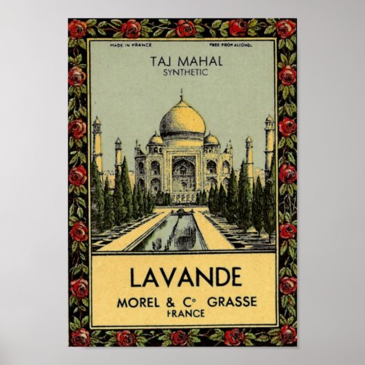 Taj Mahal Lavande Poster ポスター (正面)