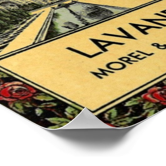 Taj Mahal Lavande Poster ポスター (角)