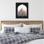 Taj Mahal Light of Dawn India建築写真 キャンバスプリント (インサイチュ (寝室))
