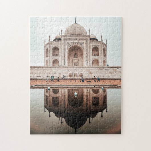 Taj Mahal Reflectionインド建築 ジグソーパズル (縦)