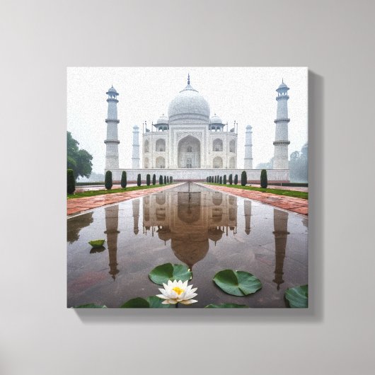 Taj Mahal Reflection キャンバスプリント (正面)