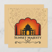 Taj Mahal Silhouette at Sunset (正面/裏面)