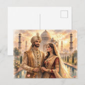 Taj Mahal Sonnenuntergang ポストカード (正面/裏面)
