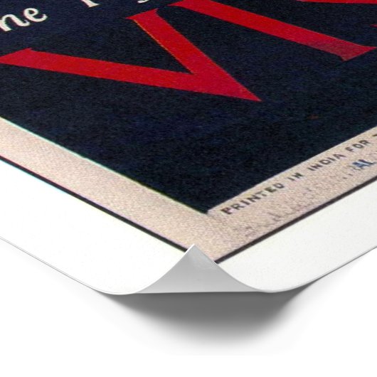 Taj Mahal - Visit India Poster ポスター (角)