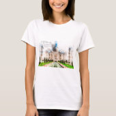 Taj Mahal Watercolor Tシャツ (正面)