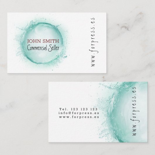 Tajeta de visita comercial 名刺 (正面/裏面)