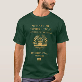 Tajikistan passport tシャツ