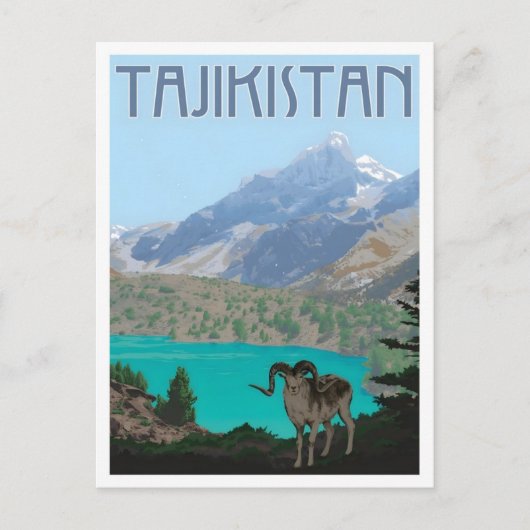 Tajikistan Vintage Travel  ポストカード (正面)