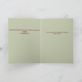 TajMahal -招待状、グリーティングカード カード (内部)