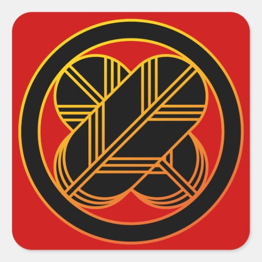 Taka1(Gold Line） スクエアシール (正面)