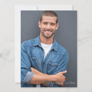 Take 2 Hollywood Actor Talent Promo Comp Card 招待状