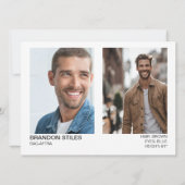 Take 2 Hollywood Actor Talent Promo Comp Card 招待状 (裏面)