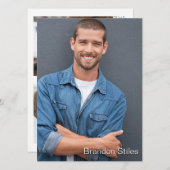 Take 2 Hollywood Actor Talent Promo Comp Card 招待状 (正面/裏面)