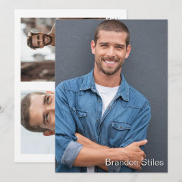 Take 2 Hollywood Actor Talent Promo Comp Card 招待状