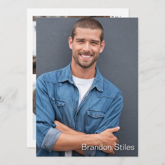 Take 2 Hollywood Actor Talent Promo Comp Card 招待状 (正面/裏面)