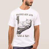 Take A昼寝- Cats Tシャツ (正面)