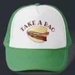 TAKE A BAO Pork Belly Bun Chinese Taiwanese Food キャップ<br><div class="desc">Design features an original marker illustration of a gua bao pork belly bun (bao bun), a lotus leaf style bun popular in Taiwanese street food and a staple of Chinese cuisine. Ideal for your favorite foodie. This food-themed illustration is also available on other products. Don't see what you're looking for?...</div>