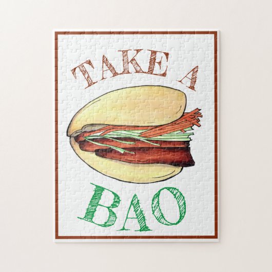 TAKE A BAO Pork Belly Bun Chinese Taiwanese Food ジグソーパズル (縦)