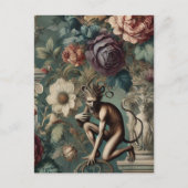 Take a Bow – ゴシック様式のフローラデザイン シーズンポストカード (正面)