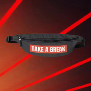 Take A Break ボールド タイポグラフィー ファニーパック