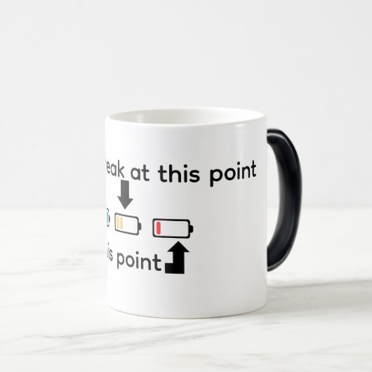 Take a Break to Recharge – Progress Needs Rest Mot モーフィングマグカップ (正面右)