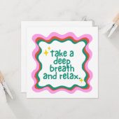 Take A Deep Breath and Relax カード (正面/裏面インサイチュ)