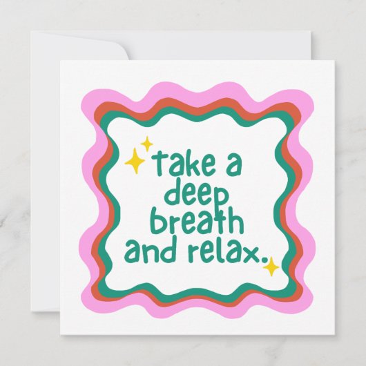 Take A Deep Breath and Relax カード (正面)