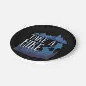 Take a Hike I love Hiking camping ペーパープレート (アングル)