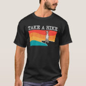 Take A Hike Whippet Graphic Hiking Tシャツ (正面)