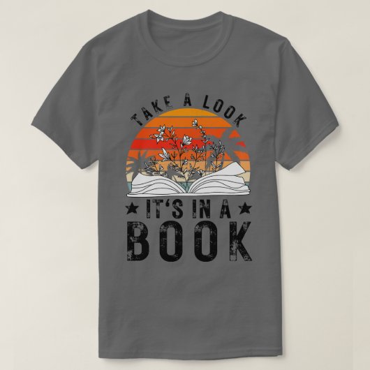 Take a look its in a book 14 tシャツ (デザイン正面)
