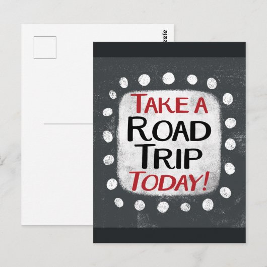 Take a Road Trip Todayはがき ポストカード (正面/裏面)