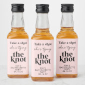 Take a Shot彼女は結び目の結婚式の引き出物李 リキュールボトルラベル (ボトル)