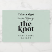 Take a Shot我々は結び目の婚約の恩恵を受けている リキュールボトルラベル (シングルラベル)