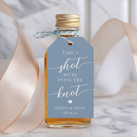 Take a Shot、我々は結び目結婚の ギフトタグ