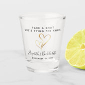 Take A Shot 花嫁の最後の夜の参加者へのプレゼント ショットグラス (正面)