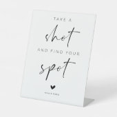 Take a Shot and Find Your Spot Wedding 台座サイン (正面)